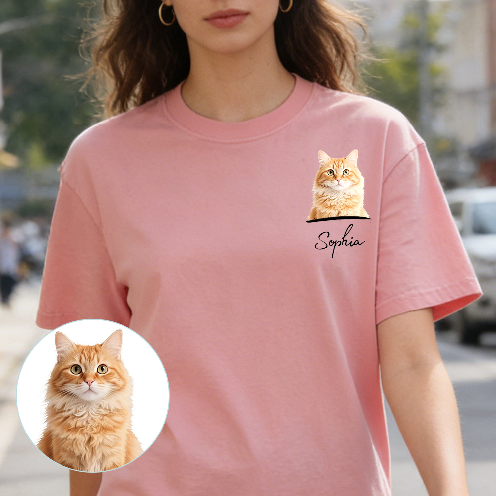 Personalized Dog & Cat Shirt, CustomDog T-Shirt for Humans, Custom Pet Shirt.