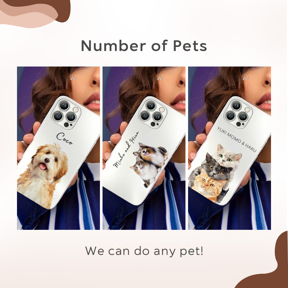 Personalized Dog Cat Pet Liquid Glass iPhone case