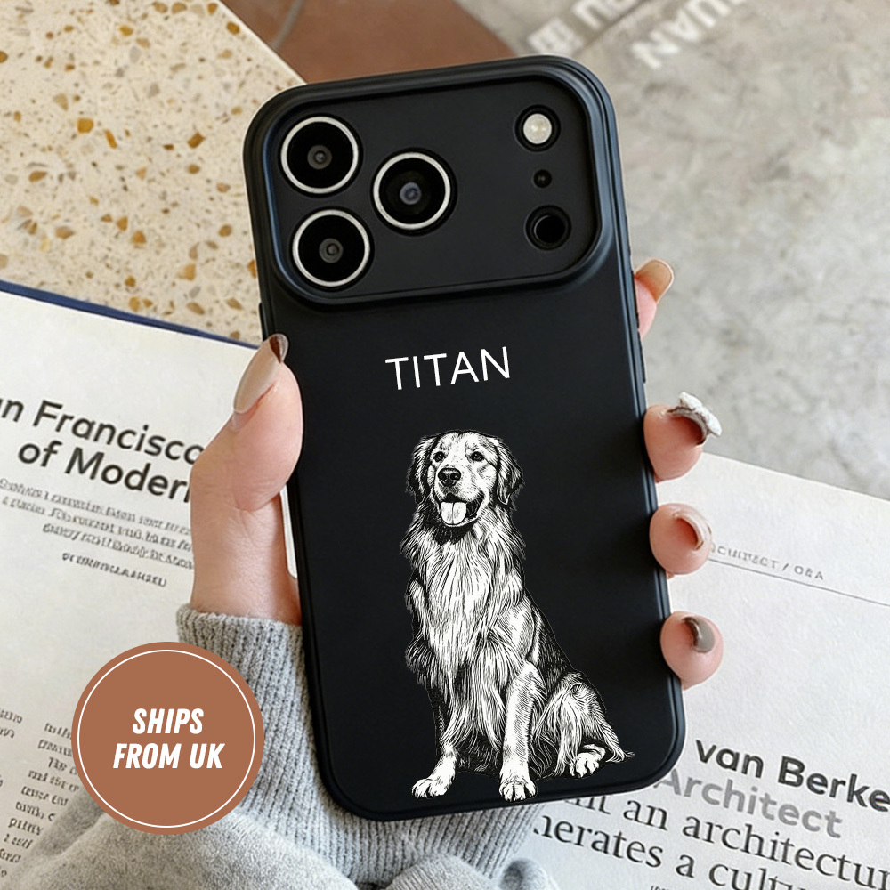 Personalized Dog Cat  pet Matte iPhone Case Anti-Drop