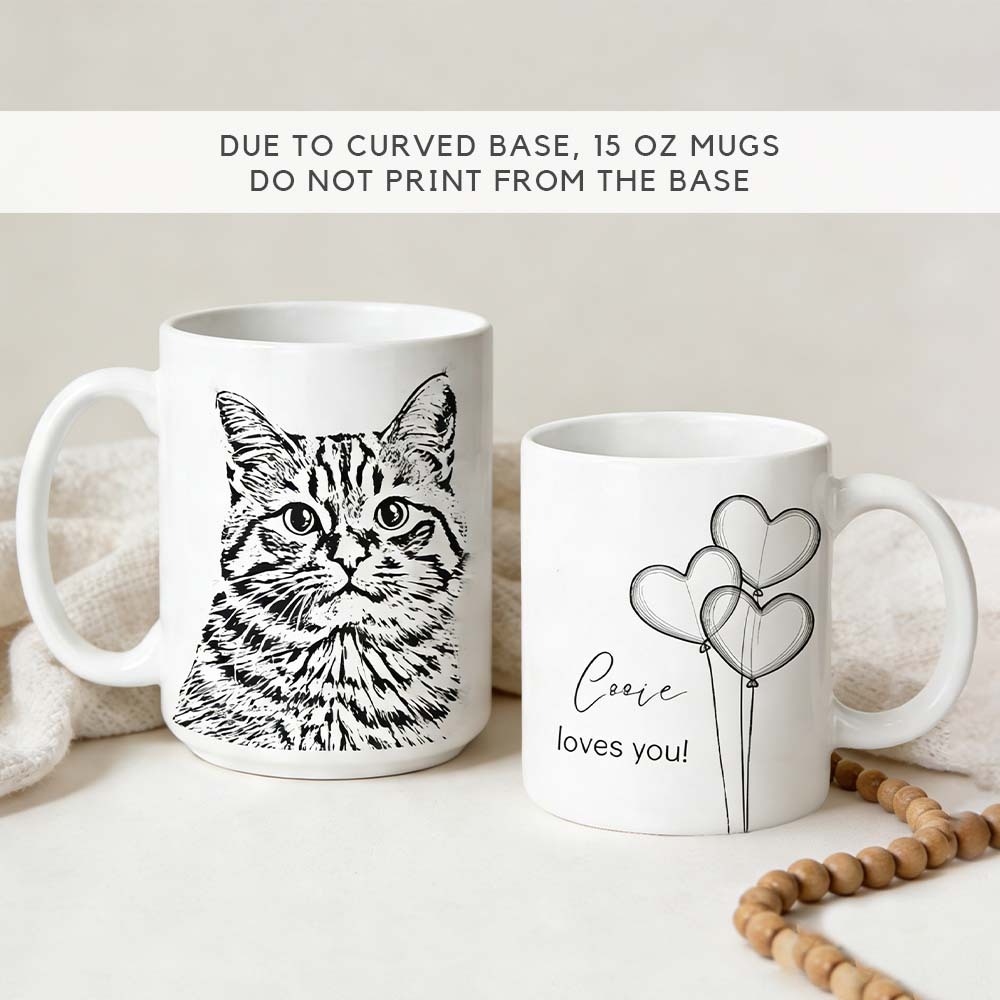 Custom Pet Photo Name Dog Cat Coffee Cup Personalized Pet 11 15ozMug