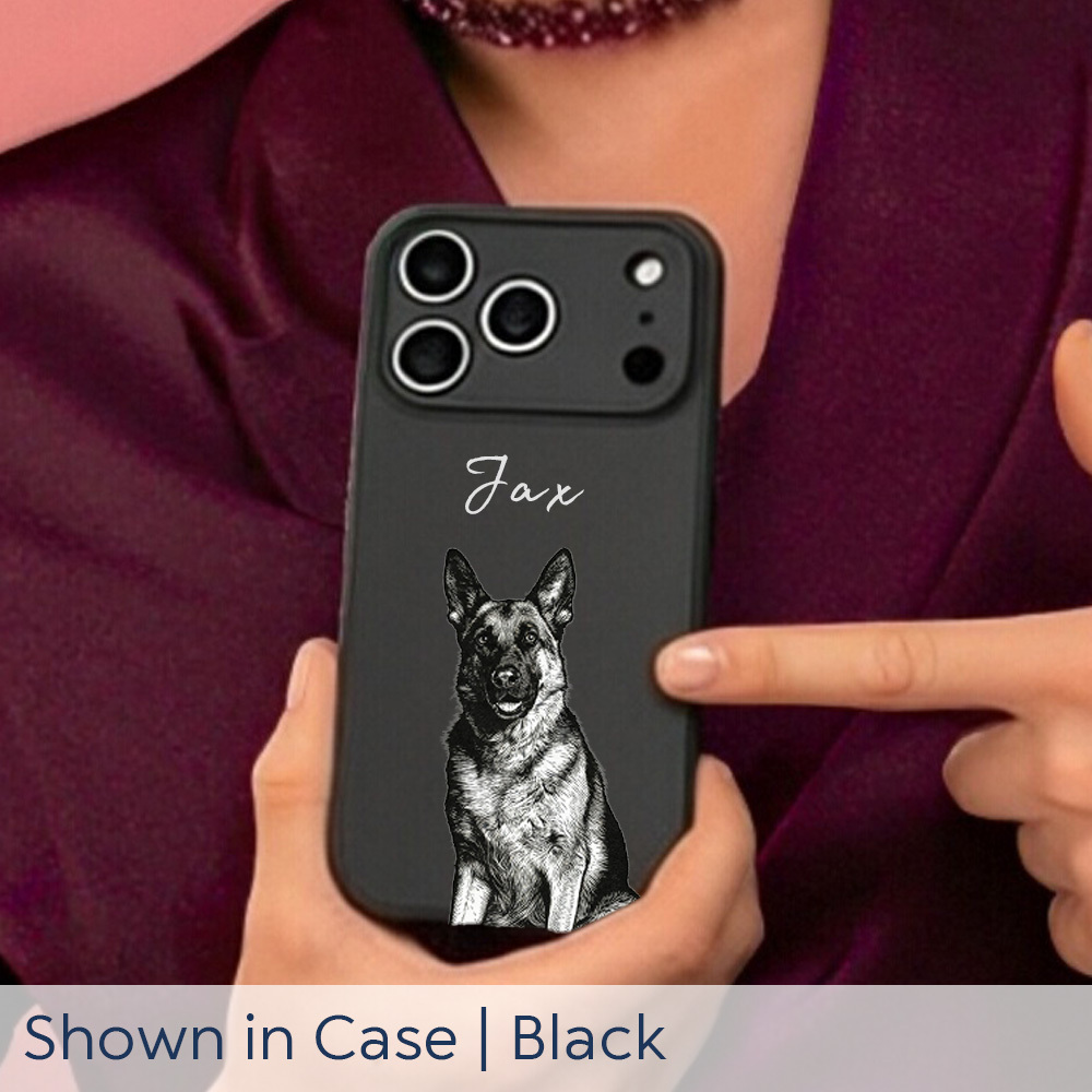 Personalized Dog Cat  pet Matte iPhone Case Anti-Drop
