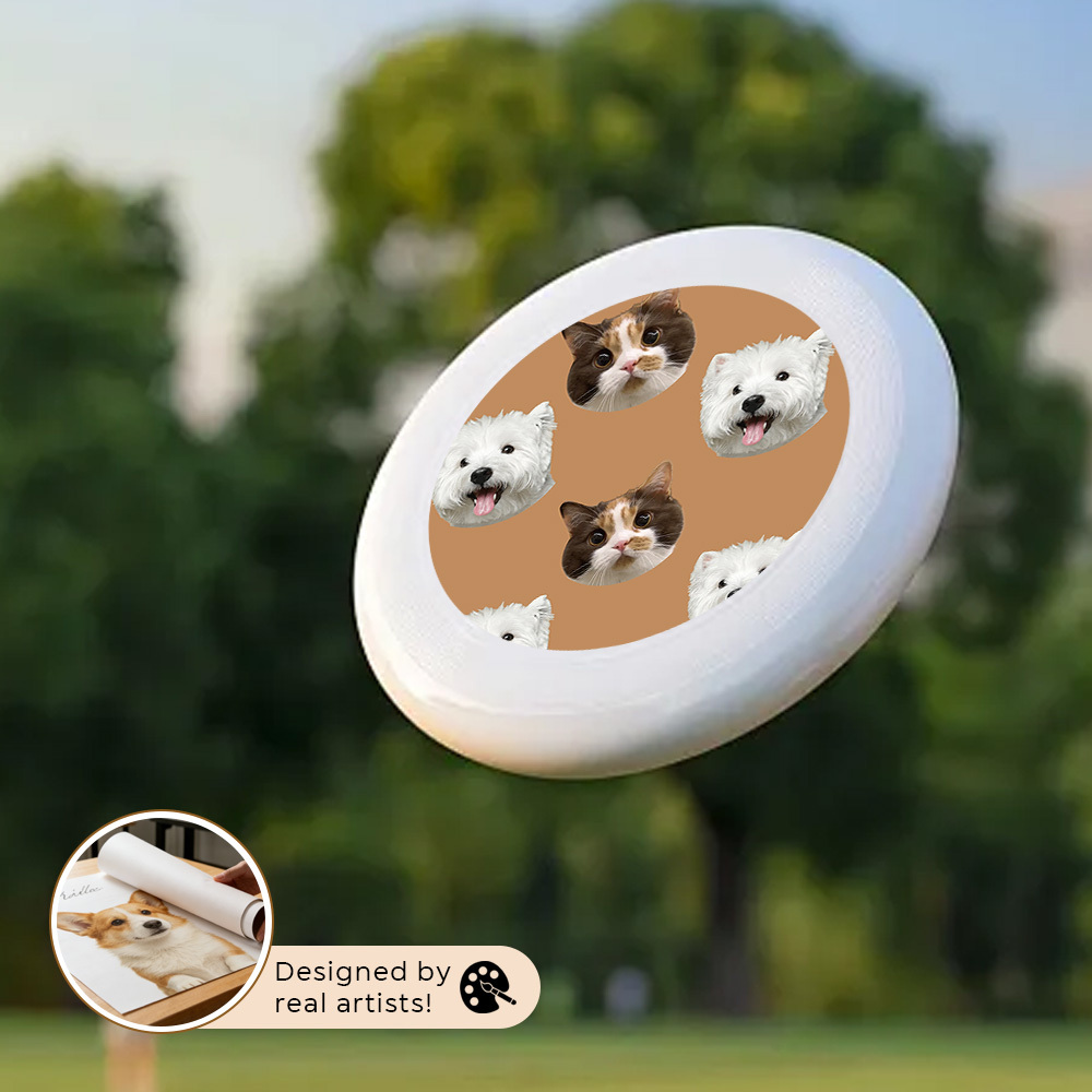 Personalized Dog Cat pet PE Disc: Adult Kids Outdoor Boomerang Toy