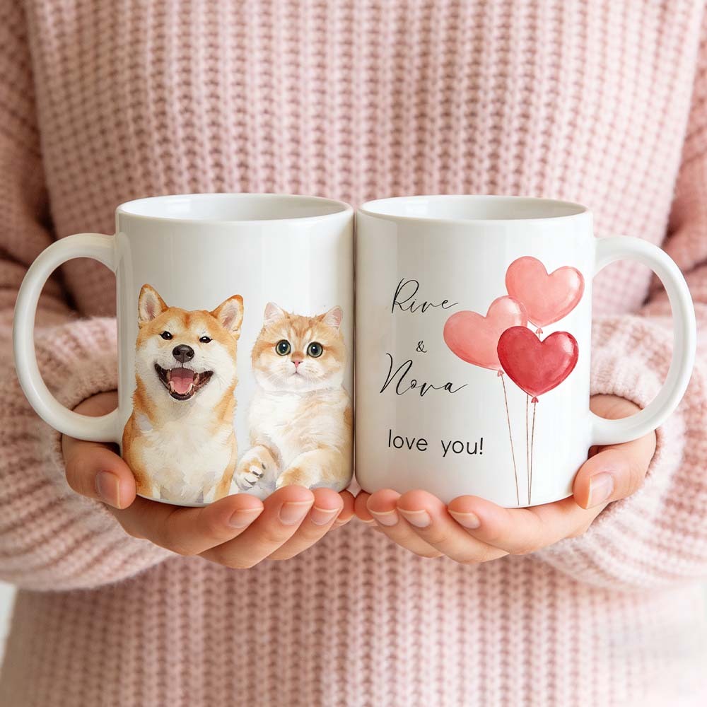 Personalized Pet 11 15ozMug Custom Pet Photo Name Dog Cat Coffee Cup