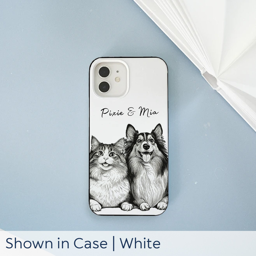 Personalized Dog Cat  pet Matte iPhone Case Anti-Drop