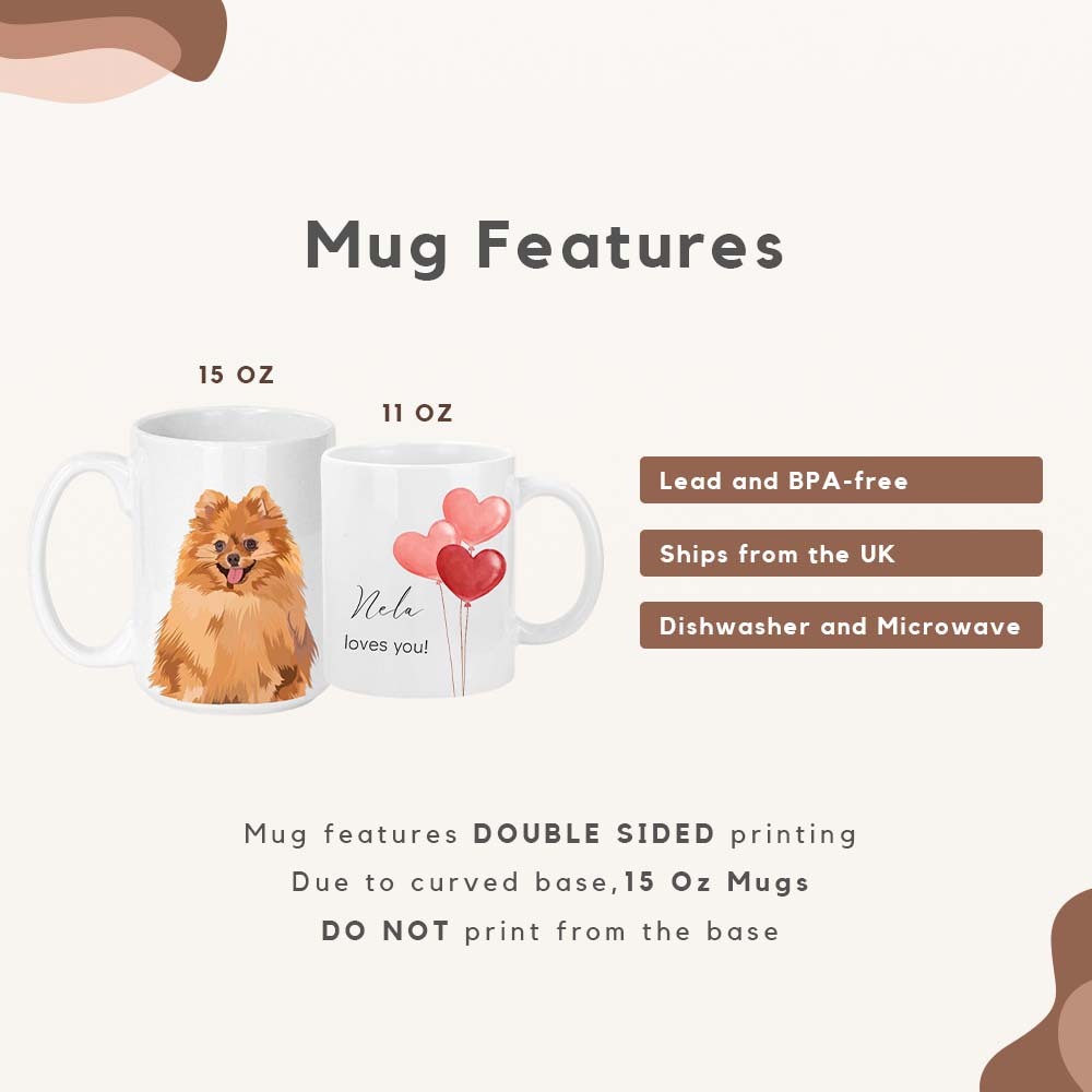 Personalized Pet 11 15ozMug Custom Pet Photo Name Dog Cat Coffee Cup