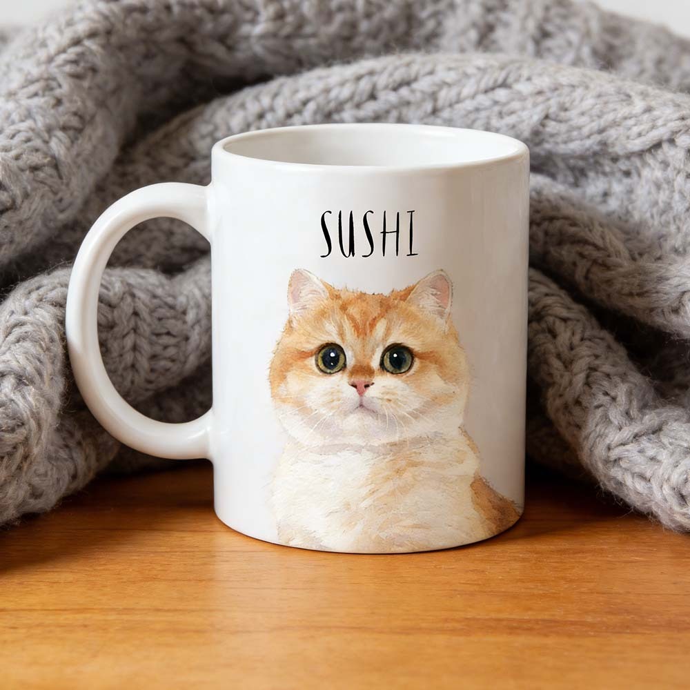 Personalized Pet Mug with Photo & Name - Custom Dog Cat 11oz 15oz Coffee Cup
