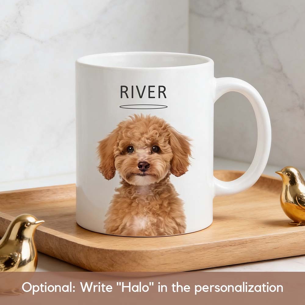 Personalized Pet Mug with Photo & Name - Custom Dog Cat 11oz 15oz Coffee Cup