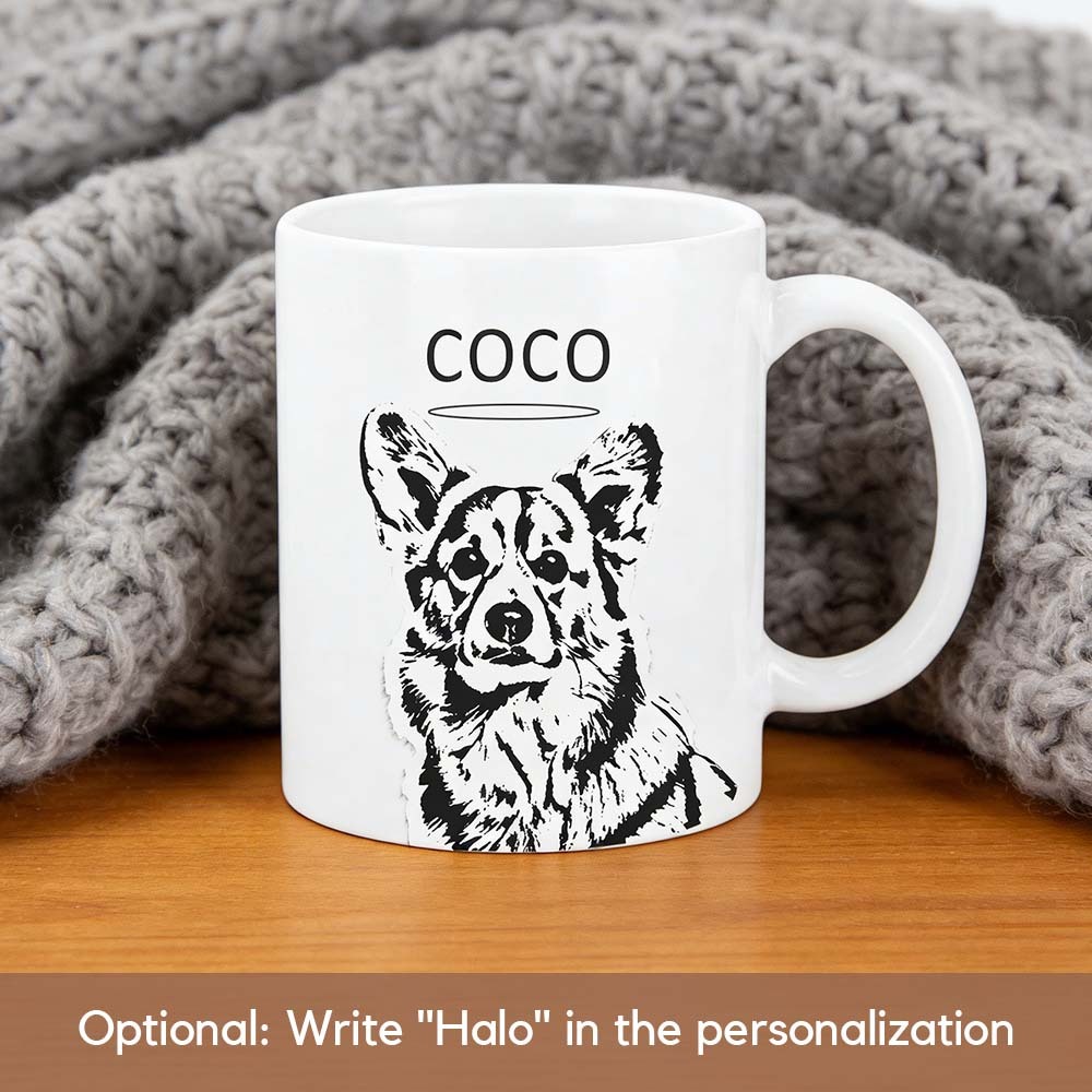 Custom Dog Cat 11oz 15oz Coffee Cup-Personalized Pet Mug with Photo & Name