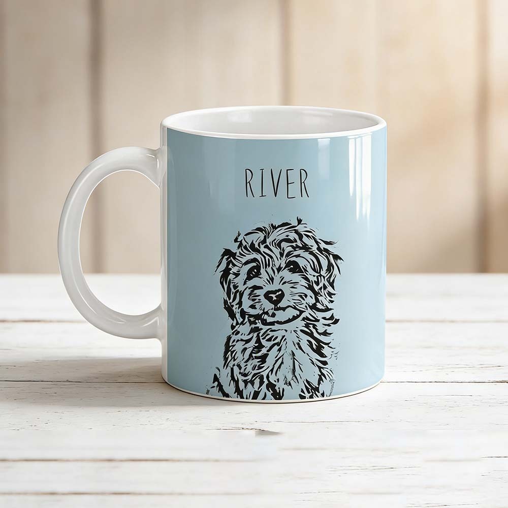 Custom Dog Cat 11oz 15oz Coffee Cup-Personalized Pet Mug with Photo & Name