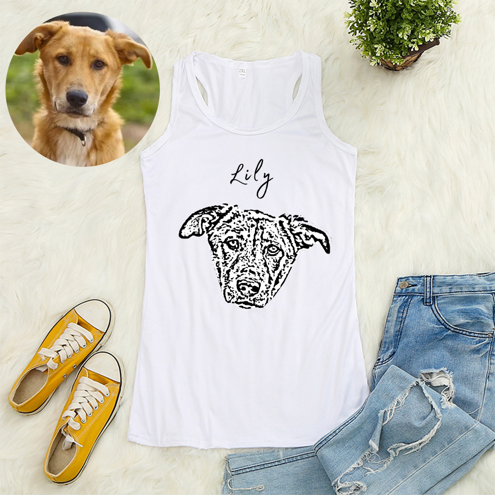 Custom Pet Shirt Using Pet Photo + Name  Personalized Dog T Shirts