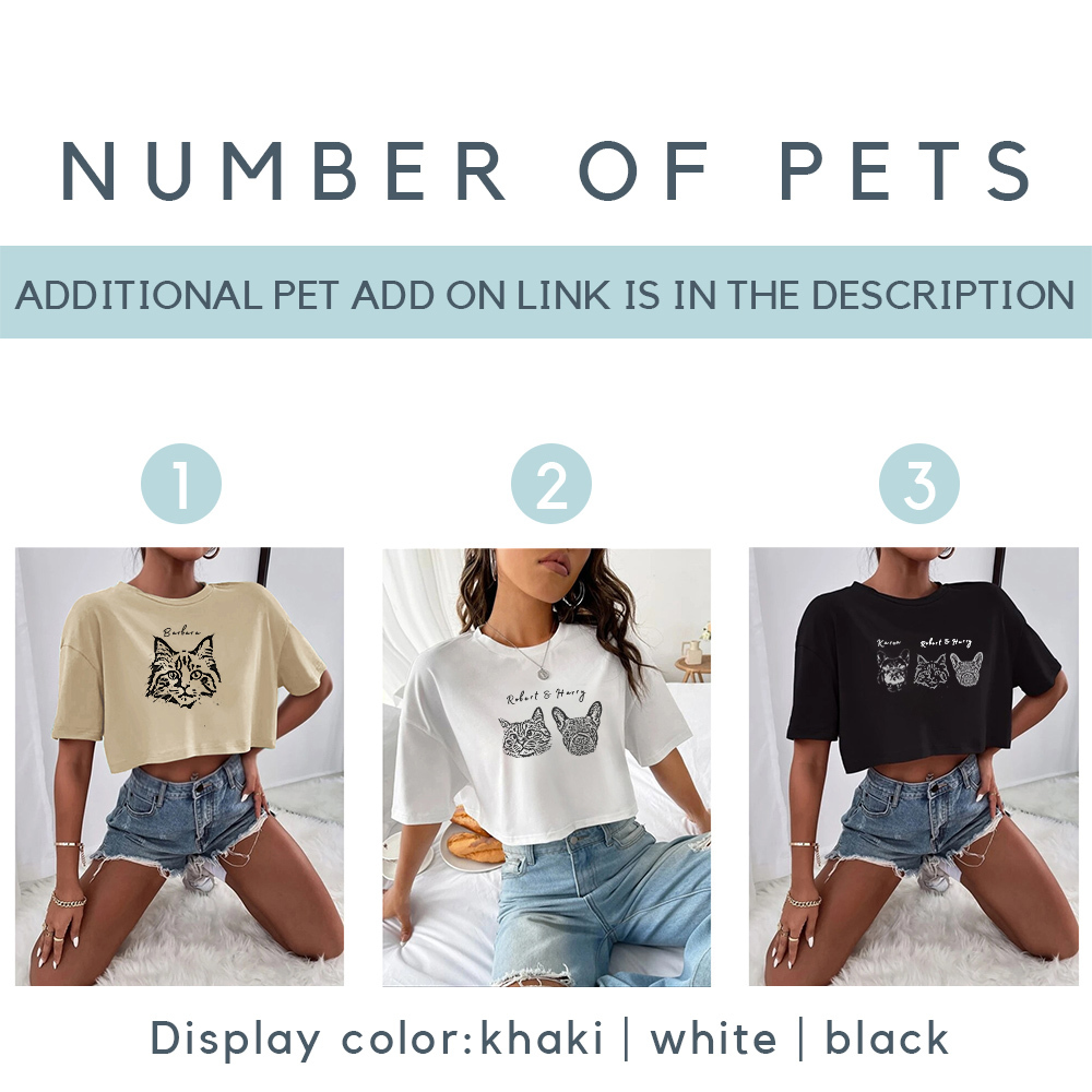 Personalized Cat Dog Shirt| Personalized Pet T-Shirt for Humans | Custom Pets Tee