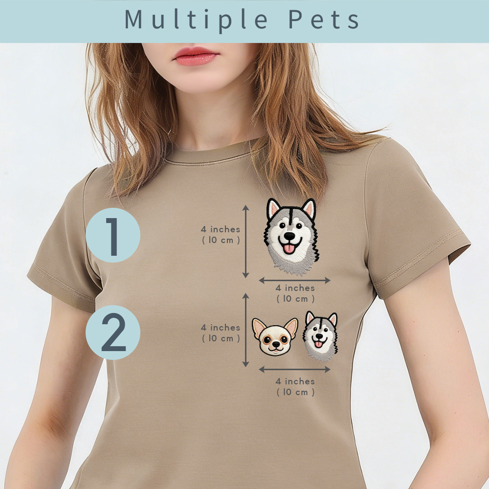 Personalized Cat Dog Shirt | Custom Embroidered Pet Shirts Personalized Pets Tee