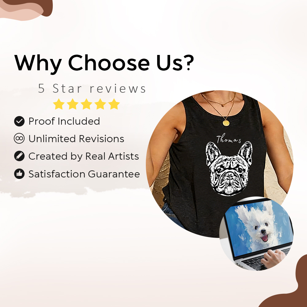 Custom Pet Shirt Using Pet Photo + Name  Personalized Dog T Shirts