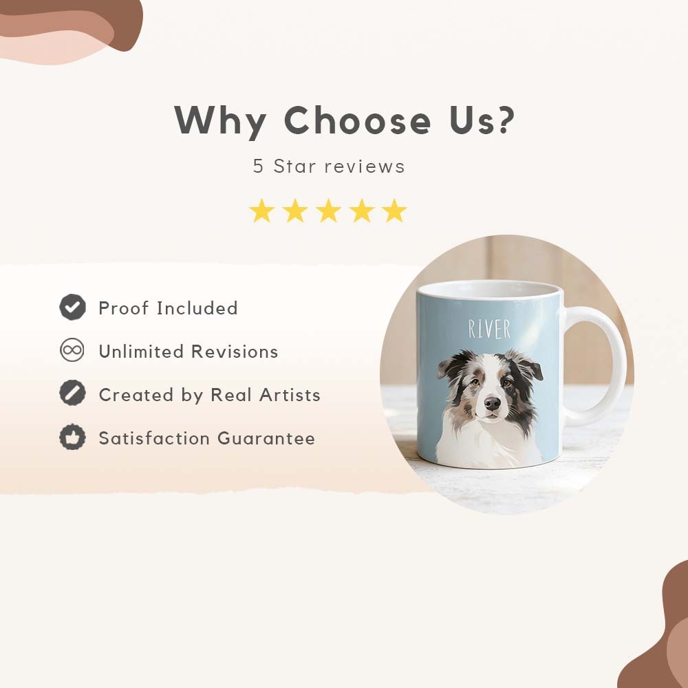 Personalized Pet Mug with Photo & Name - Custom Dog Cat 11oz 15oz Coffee Cup