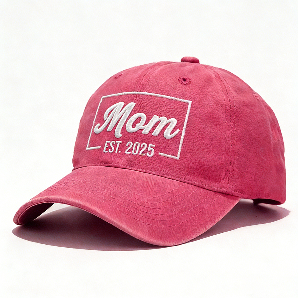 Personalized Dog Cat Pet Name Gift Hat | Custom Year Embroidered Cotton Washed  Cap