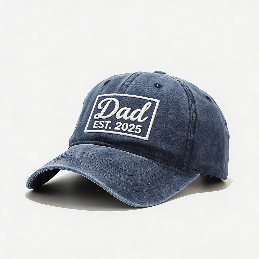 Personalized Dog Cat Pet Name Gift Hat | Custom Year Embroidered Cotton Washed  Cap