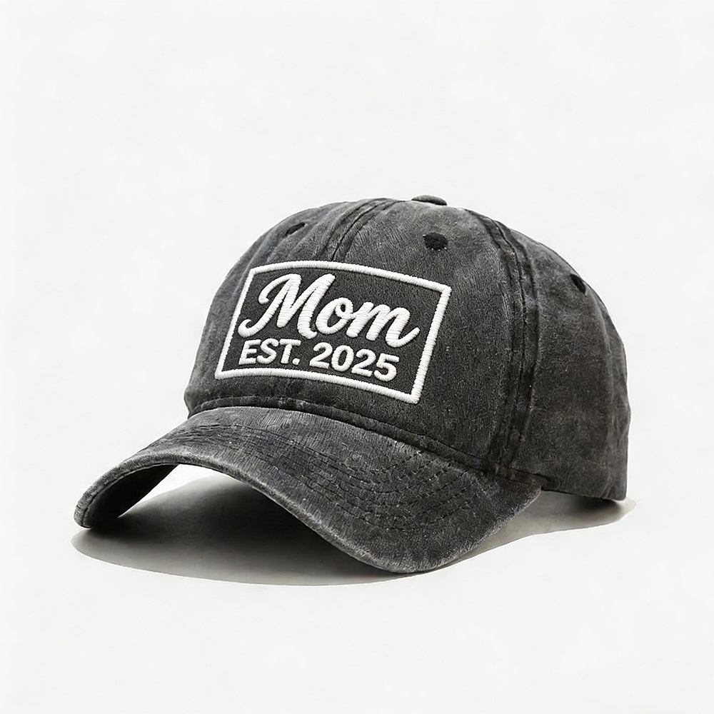 Personalized Dog Cat Pet Name Gift Hat | Custom Year Embroidered Cotton Washed  Cap