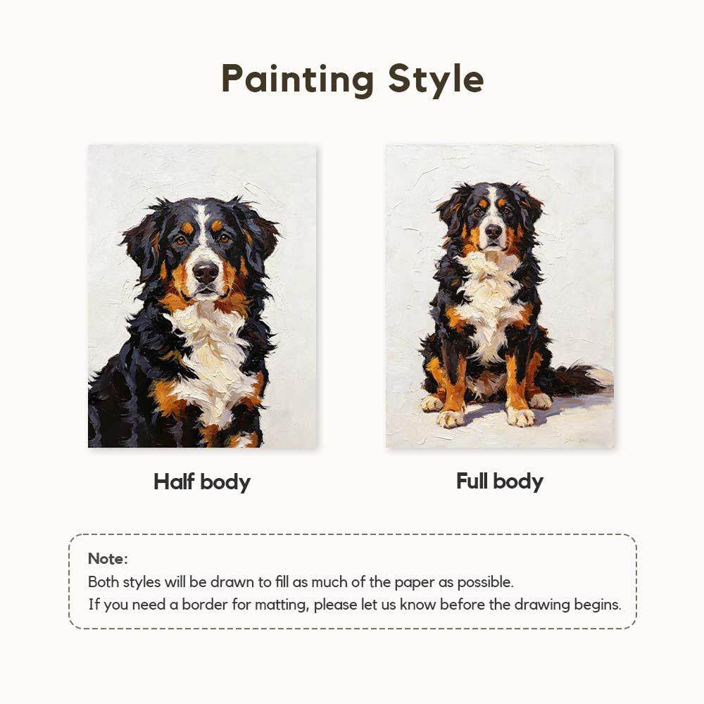 Personalized  Pet Oil Painting Print, Pet Lover Christmas Gift, Custom Pet Memorial Art, Pet Loss Gift, Cat Portraits Using Pet Photo