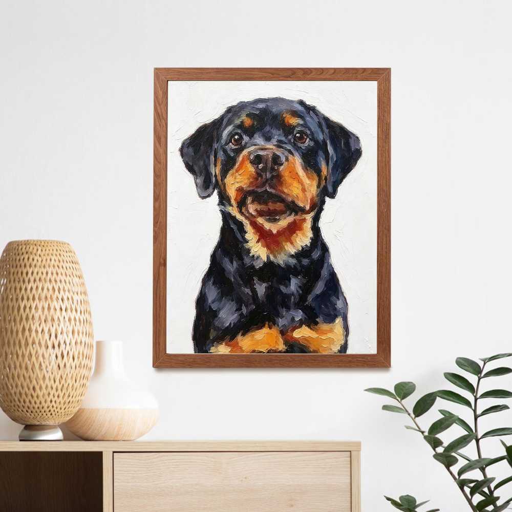 Custom Van Gogh Dog Portrait, Personalized Dog Oil Painting Print, Whimsical Pet Wall Art, Dog Lover Christmas Gift, Custom , Pet Loss Gift
