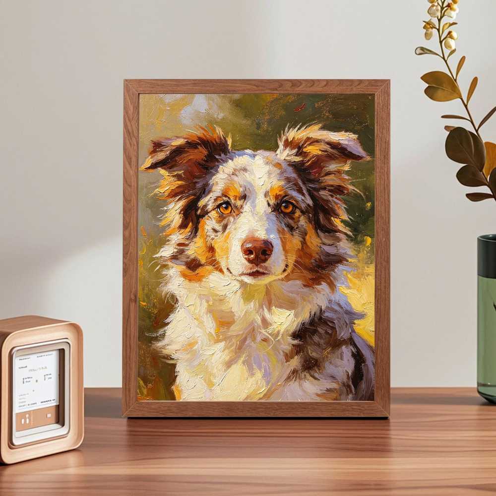 Custom Van Gogh Dog Portrait, Personalized Dog Oil Painting Print, Whimsical Pet Wall Art, Dog Lover Christmas Gift, Custom , Pet Loss Gift