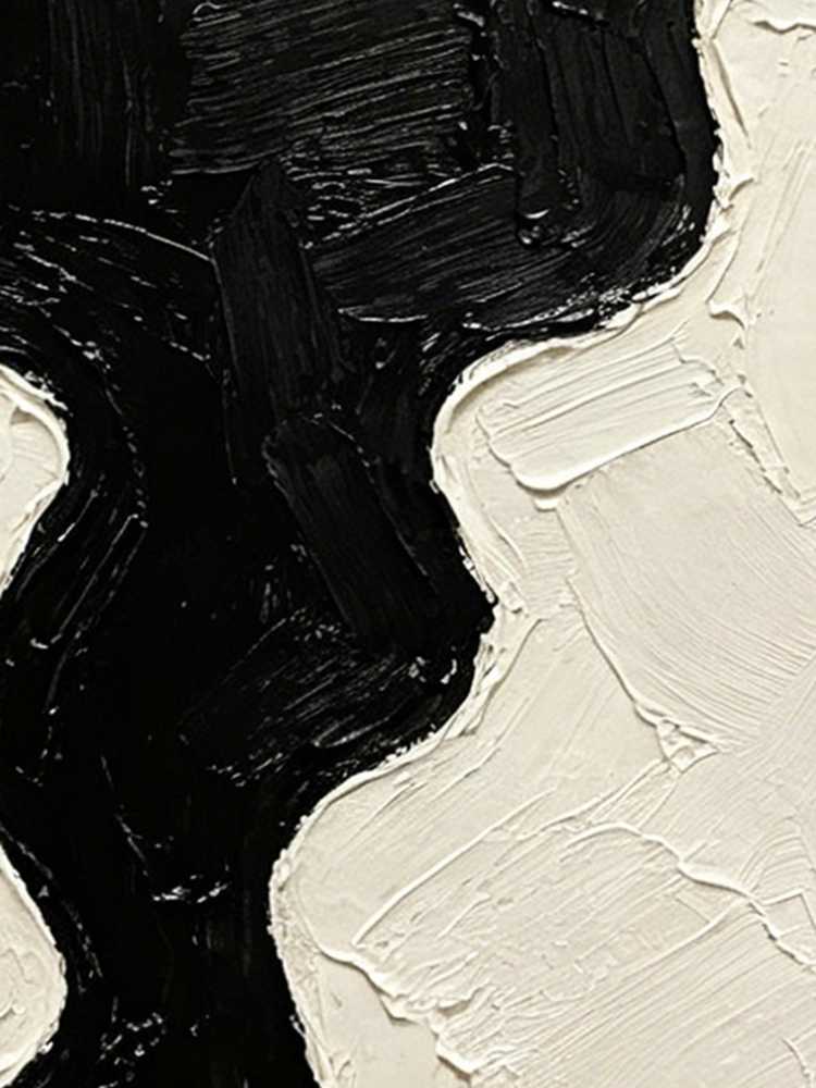 Impasto Black Cat Painting Framed Minimalist Wavy Whiskers Retro Solid Wood Gold Frame Mini Desk Wall Decor Gift