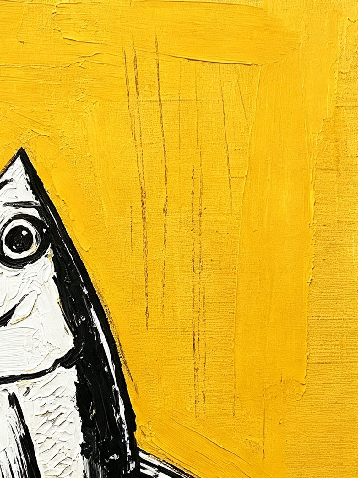 Fish Hands Yellow Oil Painting,Dining Room Wall Art ,Custom oil painting from photo, Gift for Friend