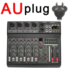 LOMEHO 4 Channel Mono Audio Mixers 7 Band EQ 16 DSP Effect Bluetooth Mixing Console 48V USB Record Sound Table Karaoke AM-UT4