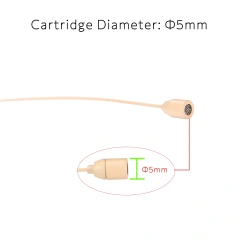 3 Pin 4 PIN Electret Condenser headband Headset Microphone 3.5mm Wired Double Earhook Headworn Mic HM-25S2
