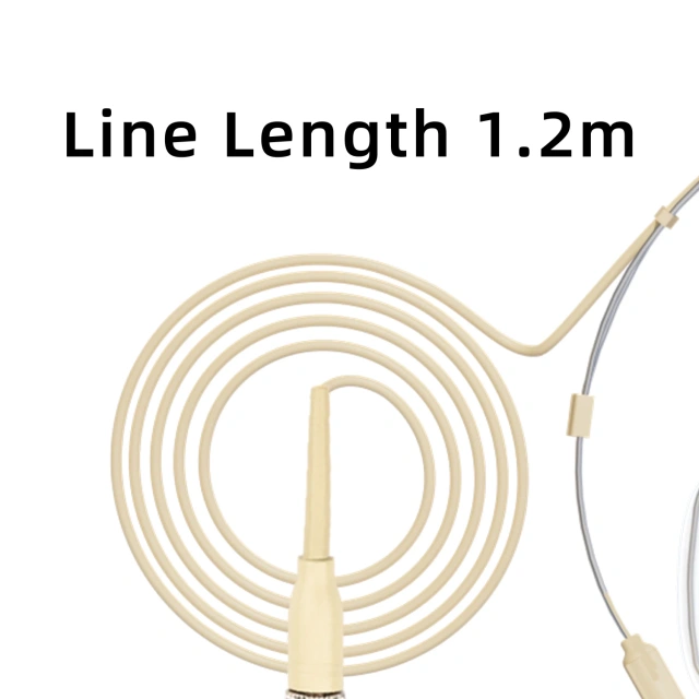 3 Pin 4 PIN Double Earhook Headband Headset Microphone 3.5mm Foldable Omnidirectional Electret Wired Headworn Mic HM-52S2