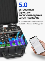 TEYUN 2*150W Power Mixer Amplifier Portable 4 8 Channel 24 DSP USB PC Recording Bluetooth 48V DJ Audio Console for Party PGA42