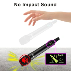 Freeboss Rechargeable Wireless Microphone 2 Way UHF Frequency EQ Professional Dual Dynamic Mic for Karaoke Performance KU-202