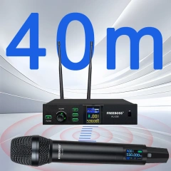 Professional UHF 100 Channels Wireless Microphone System Freeboss 40M Handheld Metal Dynamic Transmitter for Stage Show KU-208