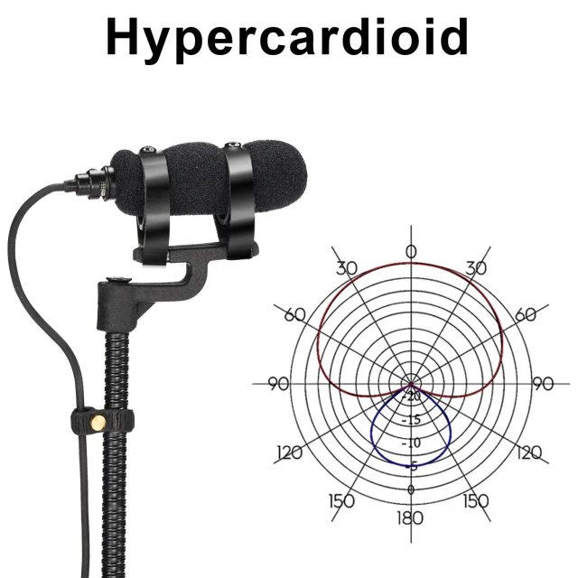 3.5mm 3 Pin 4 PIN Wind Instrument Saxophone Microphone Portable Supercardioid Wired Condenser Mic for Sax Violin Piano IM-22