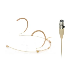 3 Pin 4 PIN Electret Condenser headband Headset Microphone 3.5mm Wired Double Earhook Headworn Mic HM-25S2