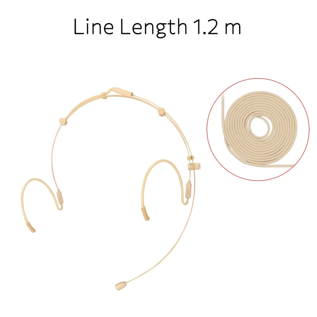 3 Pin 4 PIN Electret Condenser headband Headset Microphone 3.5mm Wired Double Earhook Headworn Mic HM-25S2