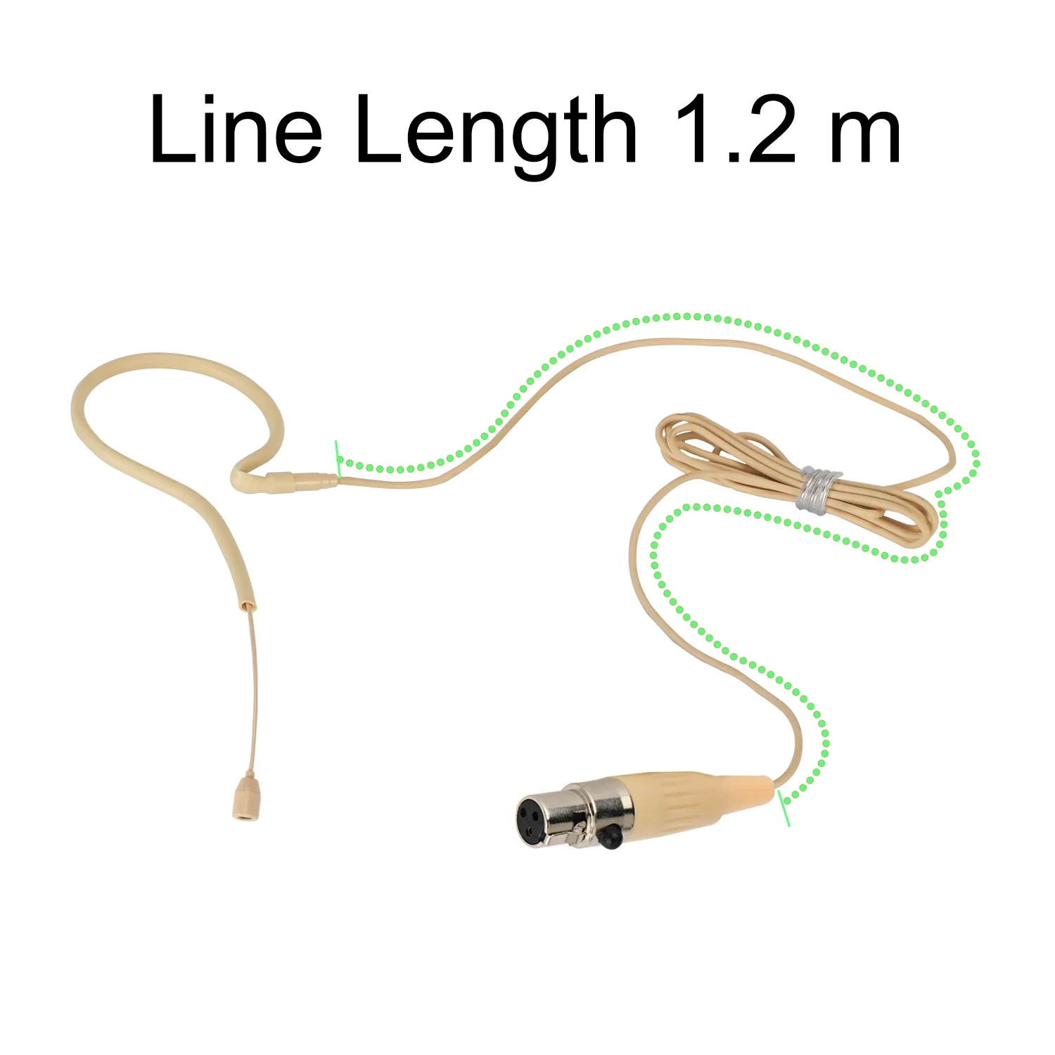 3 pin 4 pin Mini Single Ear hook Headset Microphone 3.5mm Omnidirectional Electret Headworn Mic for Interview Wedding HS-13S2