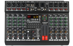 LOMEHO 8 Channels Mixing Console 99 DSP Effects 7 Band EQ 2 AUX Output 48V Audio Sound Mixer USB Bluetooth Dj Mix Table AM-GT8