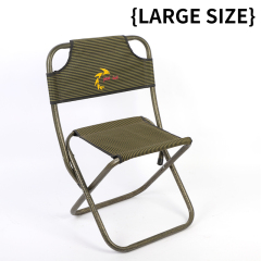 Bronze-colored folding iron chair