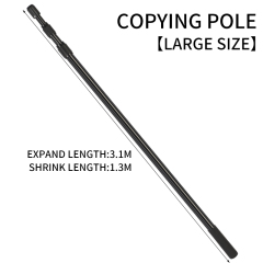 Black, thick, round fishing net handle