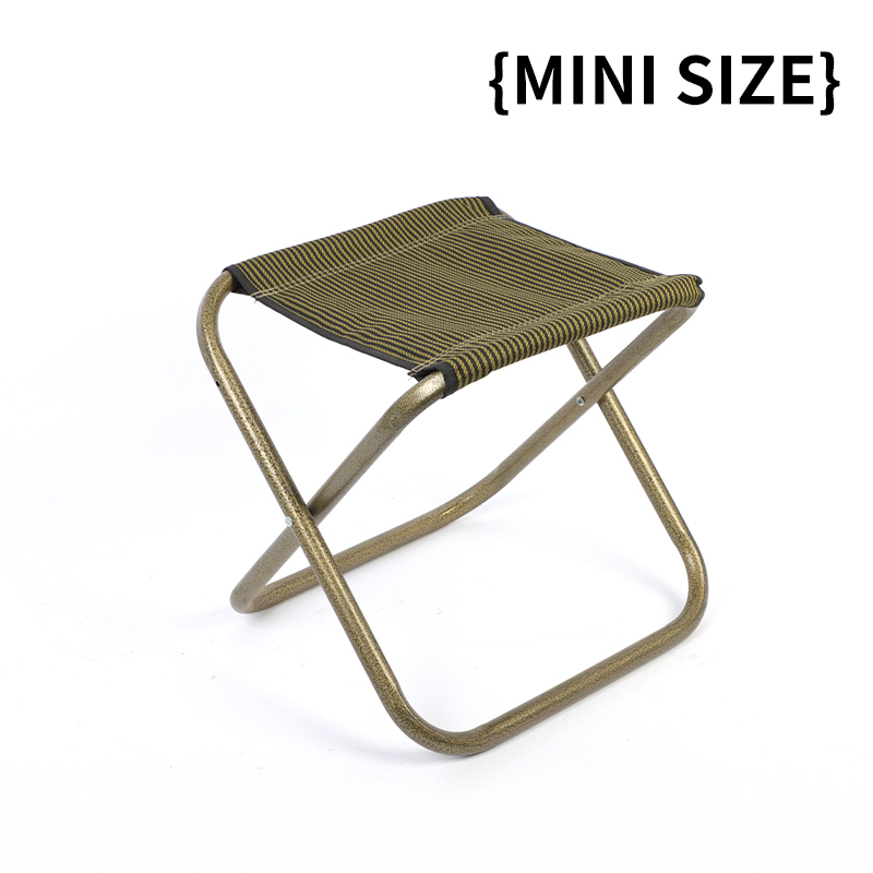Bronze-colored folding iron chair