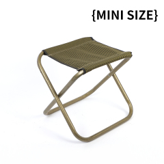Bronze-colored folding iron chair