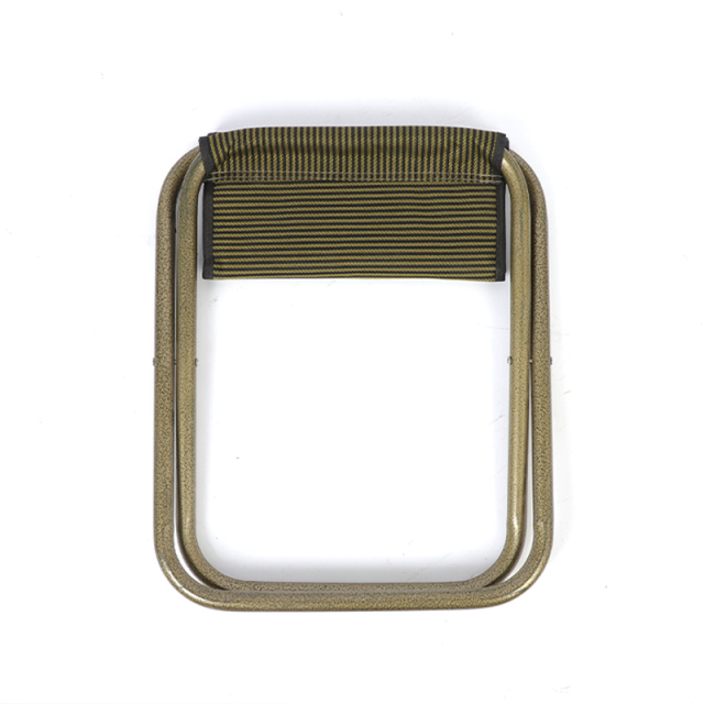 Bronze-colored folding iron chair