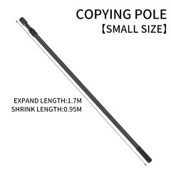 Black, thick, round fishing net handle