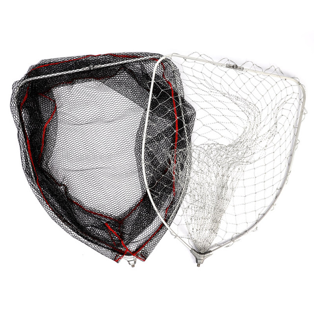 Overall, the net head is black with fine mesh and white with large mesh.