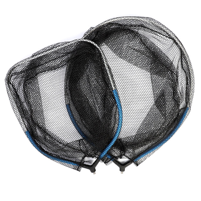 Semi-buoyant landing net head, blue + blue