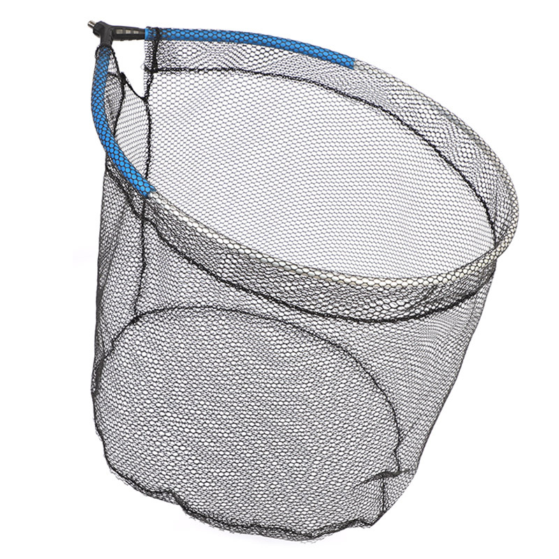 Semi-buoyant landing net head, blue + blue