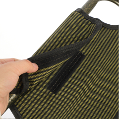 Bronze-colored folding iron chair