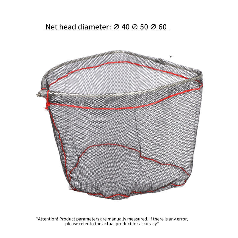 Overall, the net head is black with fine mesh and white with large mesh.