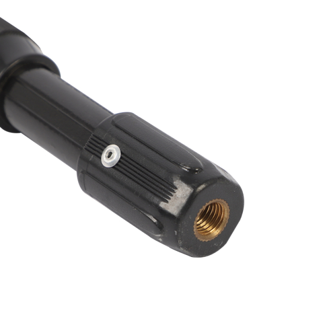 Black, thick, round fishing net handle