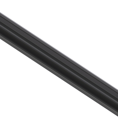 Black, thick, round fishing net handle